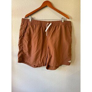 The North Face Mens XXL Rust Brown Flashdry Elastic Waist Shorts